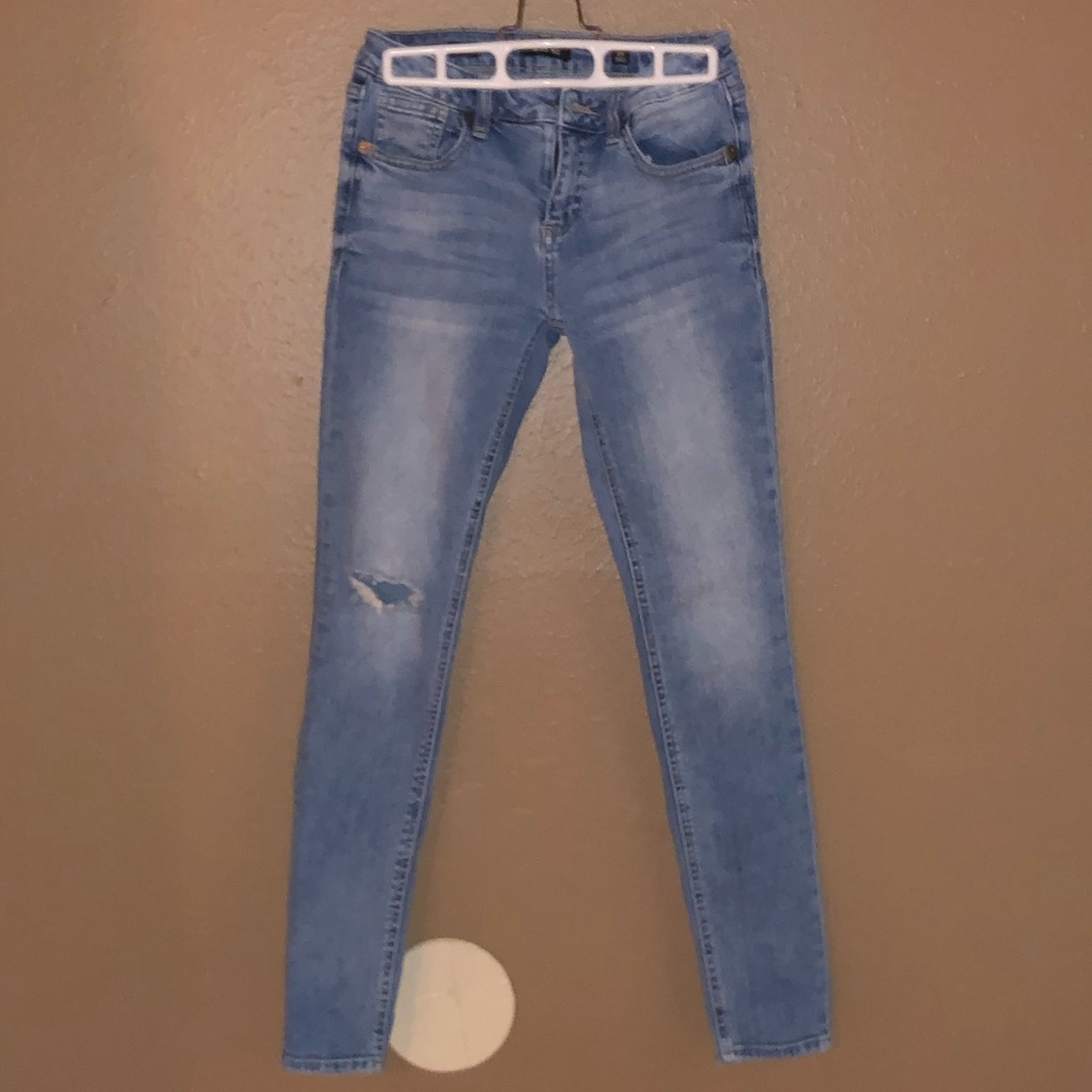 MissMe Skinny Jeans Size 25 Distressed Light Wash